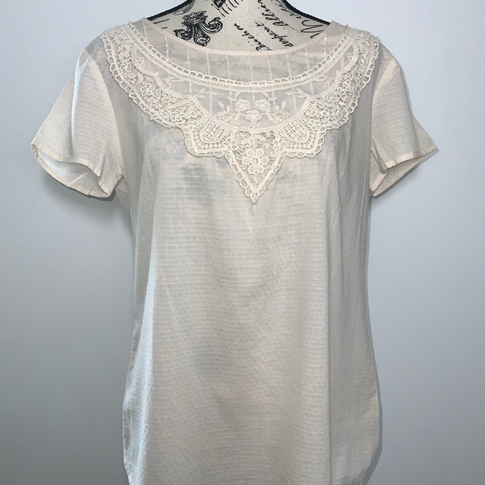 100% Cotton Peasant Look Floral Geometric Pattern